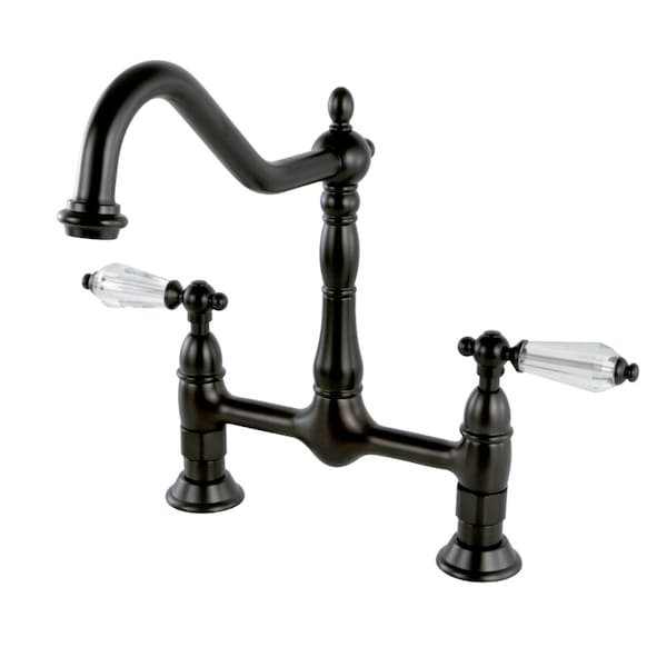 KS1175WLL Wilshire Bridge Kitchen Faucet, Oil Rubbed Bronze